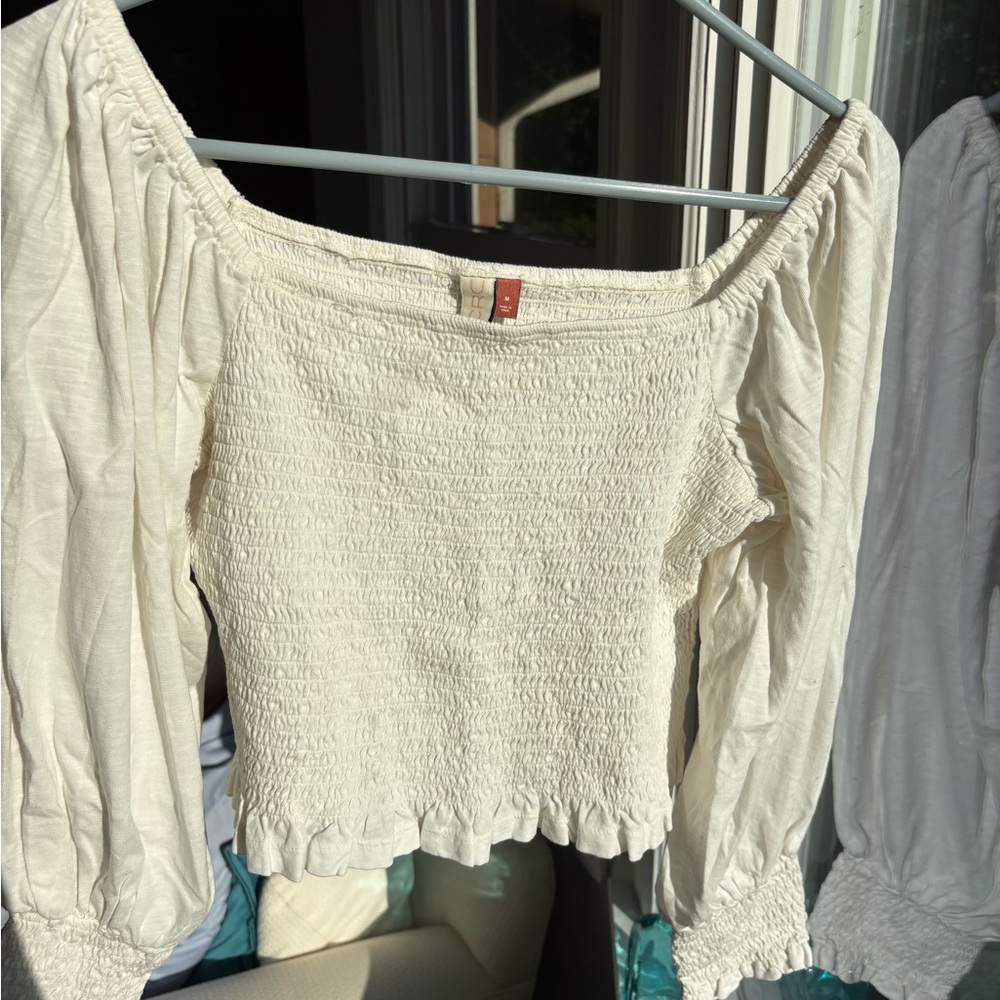 Anthropologie Smocked Blouse